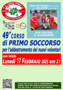 Corso per volontari Soccorritori